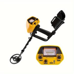 Md5090 Professional Metal Detector With Gp Rod - High Sensitivity For Coins, Jewelry & Treasures | Easy-To-Use Design With Volume Control & Adjustable Height (Batteries Not Included)