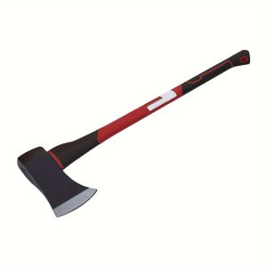 3.5 Lb Single Blade Axe With Red And Black Double Injection Fiberglass 34